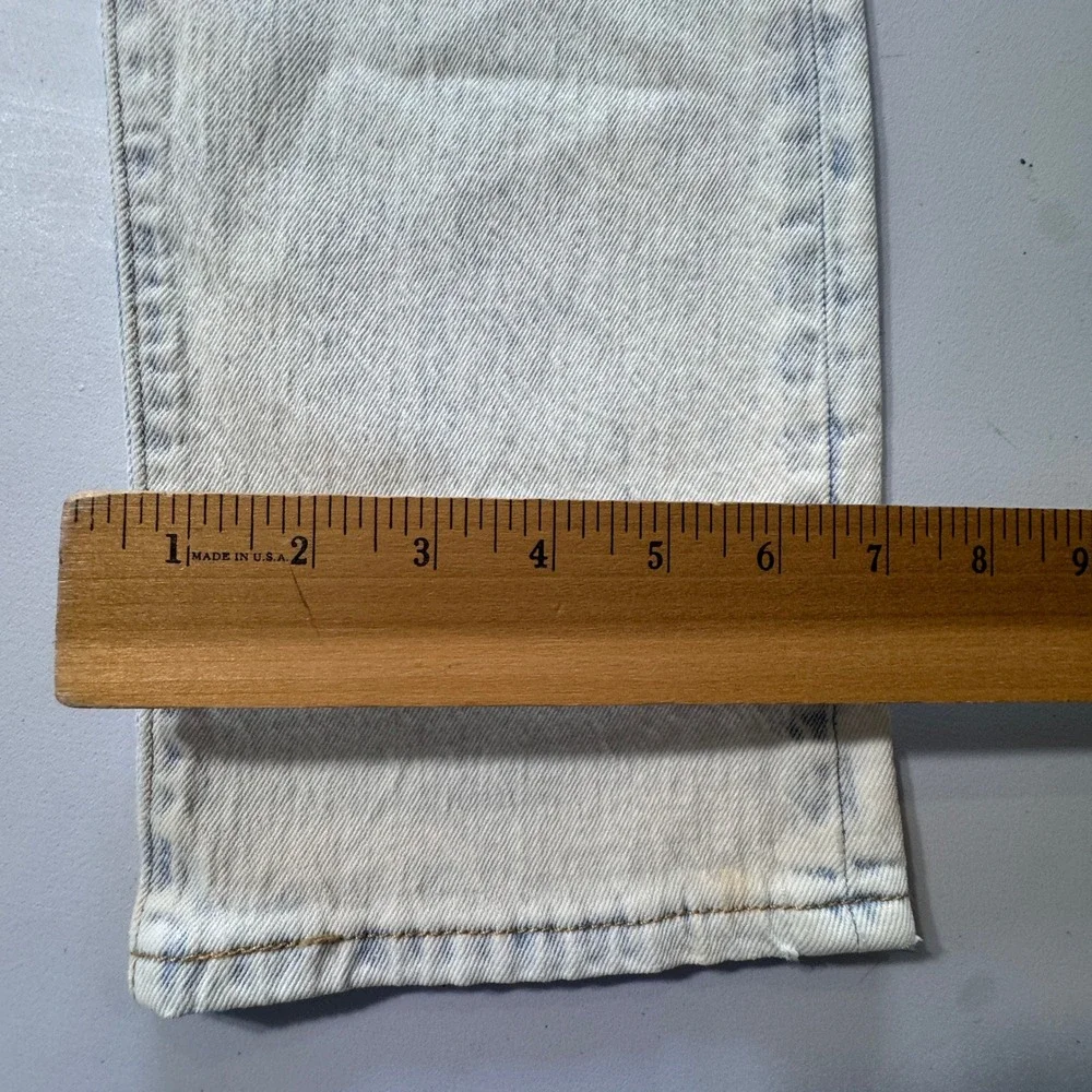 Levi's Premium Straight Leg Jeans Womens 30 Light Acid Wash Excellent Denim